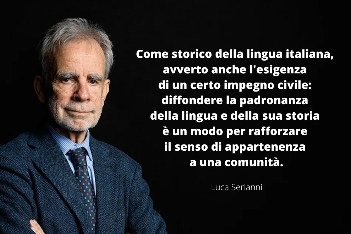 Il Prof. Serianni e la lingua italiana
