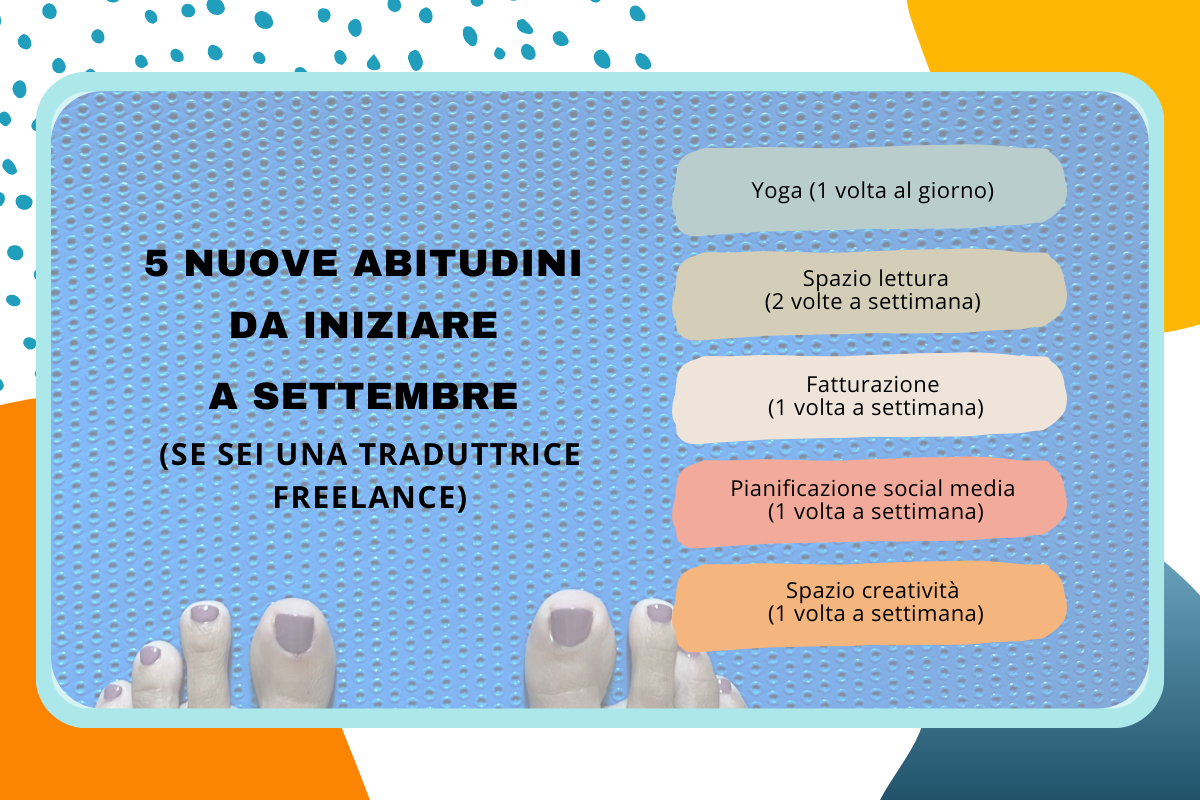 5 nuove abitudini da iniziare a settembre